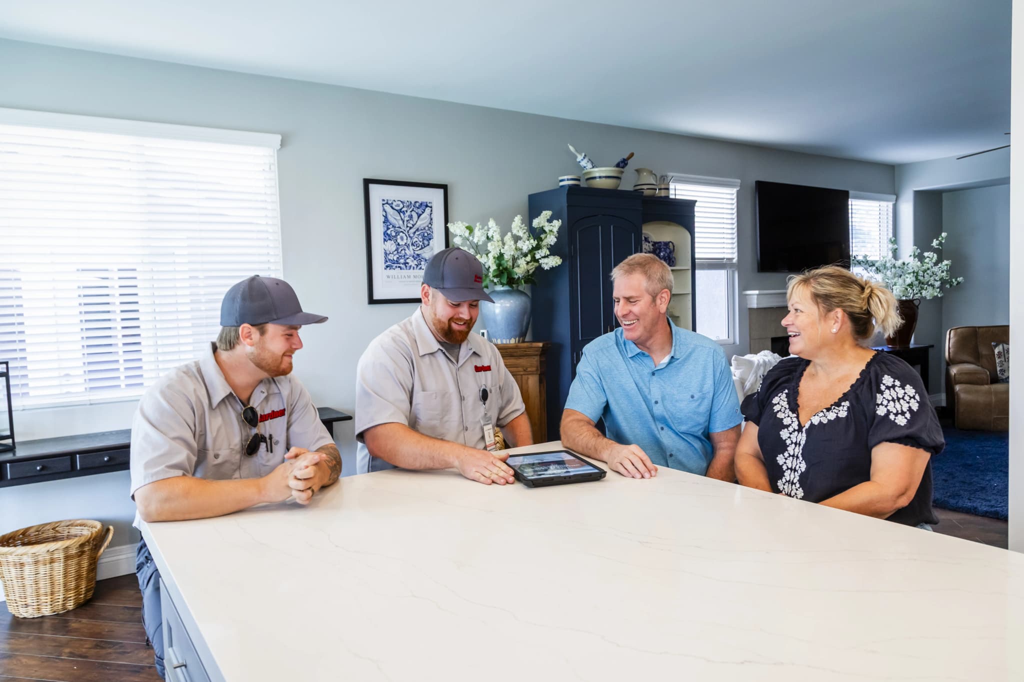 Professional Gardner Plumbing Co. technician working on Water Heater